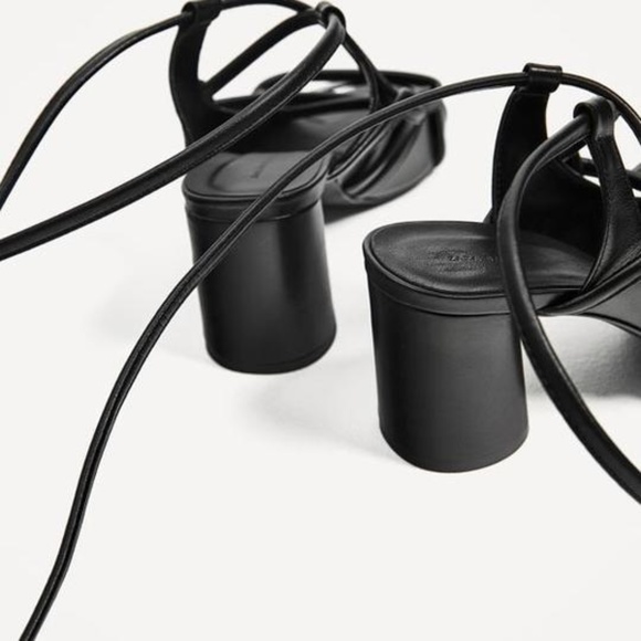 🆕Zara Leather Strappy Heel (Size 6) - Picture 6 of 8